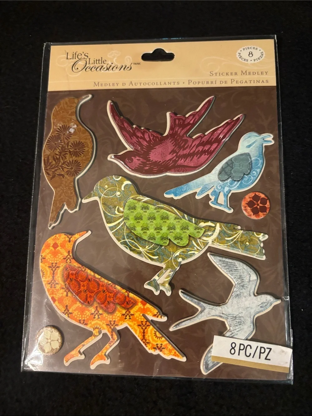 3d stickers crafting scrapbooking art Birds
